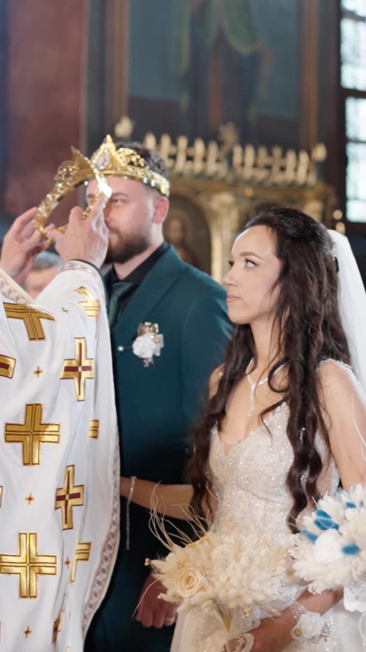 Cadru din ceremonia Georgiana și Ionuț